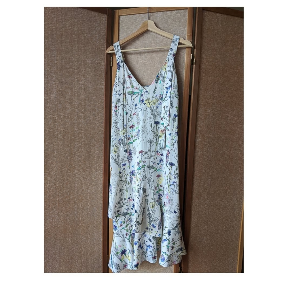 H&M floral ruffle dress